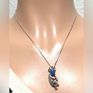 J C Kokopelli Pendant Necklace